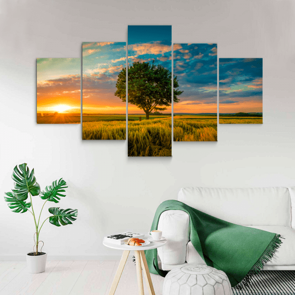 Collage Sunset Tree