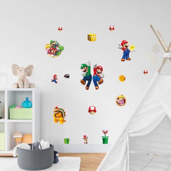 Set Pegatinas Mario Bros Nintendo 64